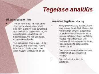 Suur Gatsby #9