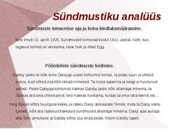 Suur Gatsby #10