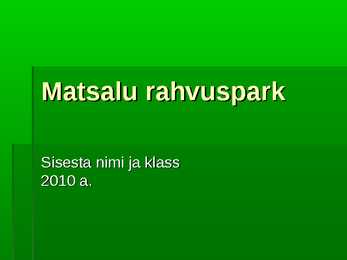 Matsalu rahvuspark