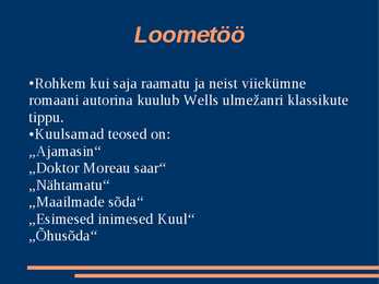 Esitlus H G Wells ja-Nähtamatu #4