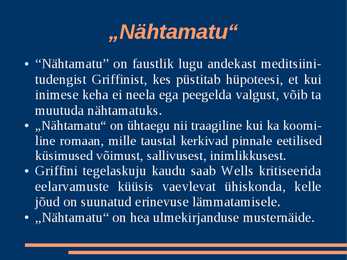 Esitlus H G Wells ja-Nähtamatu #5