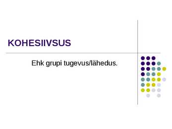 Sotsiaalpsühholoogia #16