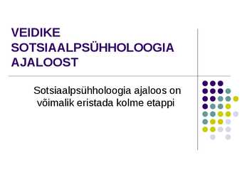 Sotsiaalpsühholoogia #4
