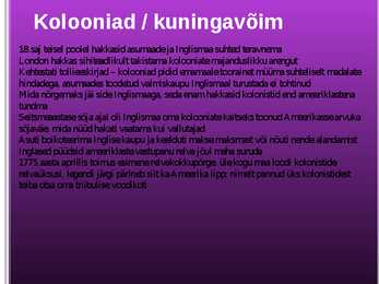Ameerika Ühendriigid 17-- 19 saj #4