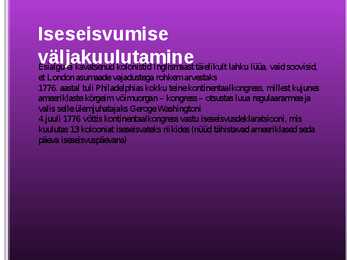 Ameerika Ühendriigid 17-- 19 saj #5