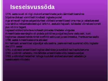 Ameerika Ühendriigid 17-- 19 saj #6
