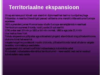Ameerika Ühendriigid 17-- 19 saj #8