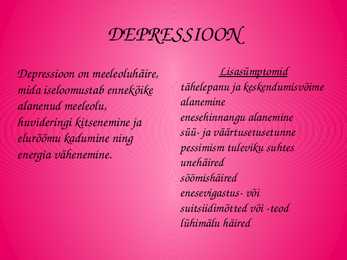 Stress ja Depressioon #2