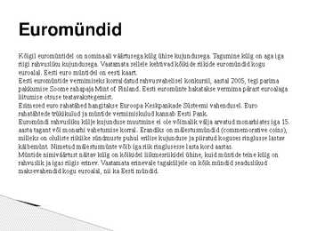 Eurosedelid ja -mündid #3