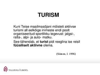 Rekreatsioon ja turism #19