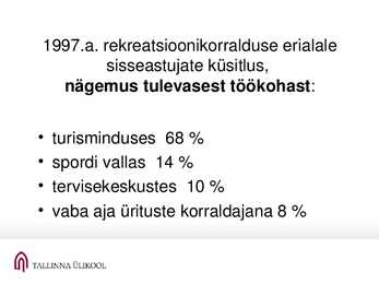 Rekreatsioon ja turism #22