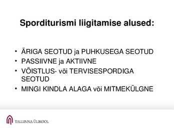 Rekreatsioon ja turism #31