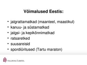 Rekreatsioon ja turism #35