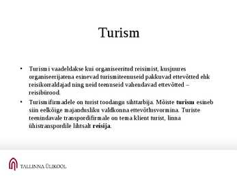 Rekreatsioon ja turism #37