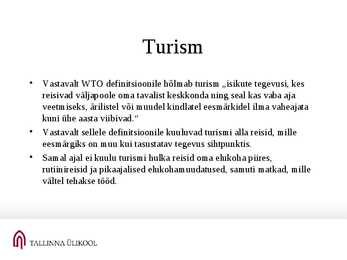 Rekreatsioon ja turism #39