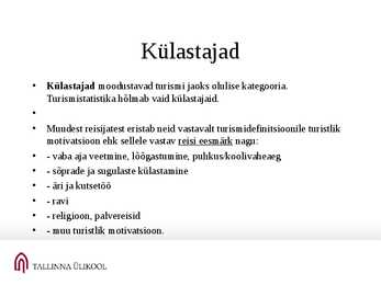 Rekreatsioon ja turism #41