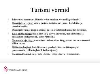 Rekreatsioon ja turism #44