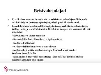 Rekreatsioon ja turism #52