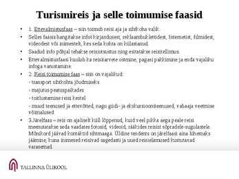 Rekreatsioon ja turism #54