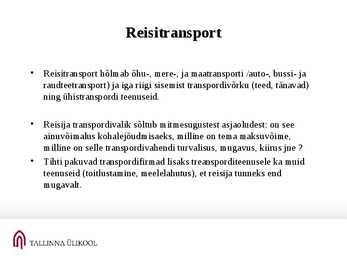 Rekreatsioon ja turism #55