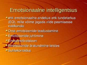 Emotsioonid #12