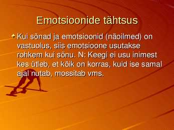 Emotsioonid #14