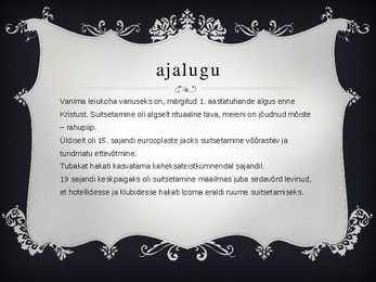 Tubakas ja tubakatooted #2