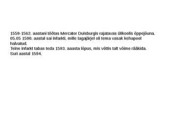 G-Mercator ja tema kaardid #7