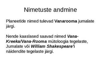 Planeetide kaaslased #13