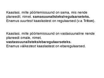 Planeetide kaaslased #14