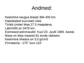 Planeetide kaaslased #17