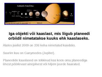 Planeetide kaaslased #3