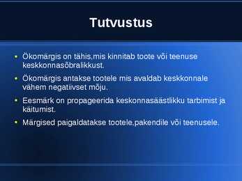 Ökomärgised #2