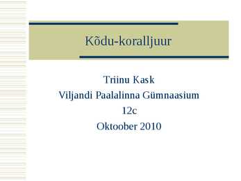 Kõdu-koralljuur