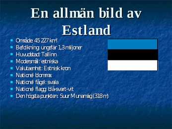 Presentation om Estland #2