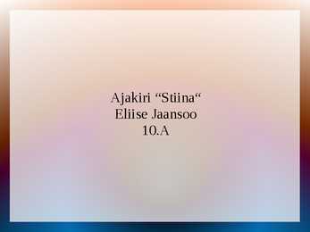 Ajakiri Stiina