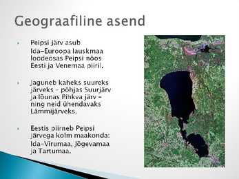 Peipsi järve ökosüsteem #2