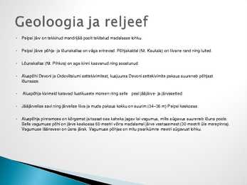 Peipsi järve ökosüsteem #4