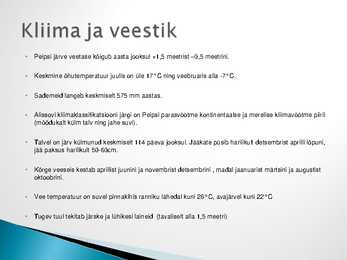 Peipsi järve ökosüsteem #5