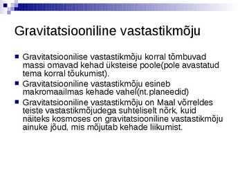 Vastastikmõju liigid #4