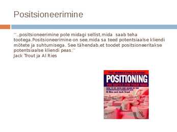 Positsioneerimine #2