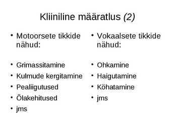 Tikid ja Tourette i sündroom #5