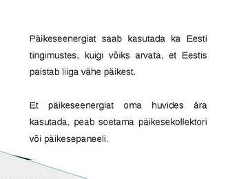 Päikeseenergia #7