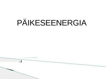 Päikeseenergia