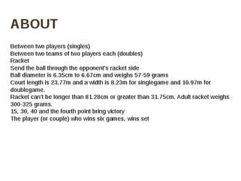 Presentatsioon-Tennis #2