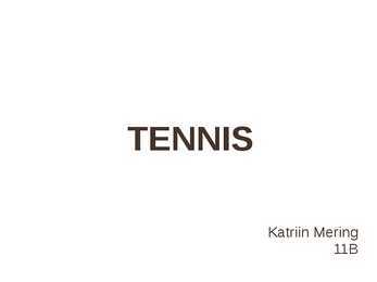 Presentatsioon-Tennis