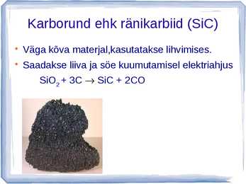 Räni ja räniühendid - Kvarts-liiv-klaas #12