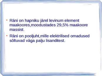 Räni ja räniühendid - Kvarts-liiv-klaas #4