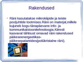 Räni ja räniühendid - Kvarts-liiv-klaas #8