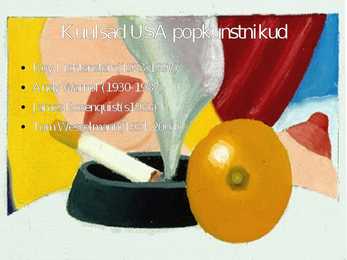 Ameerika popkunst ja kuulsamad kunstnikud #23